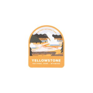 Leah jay illustration yellowstone travel sticker